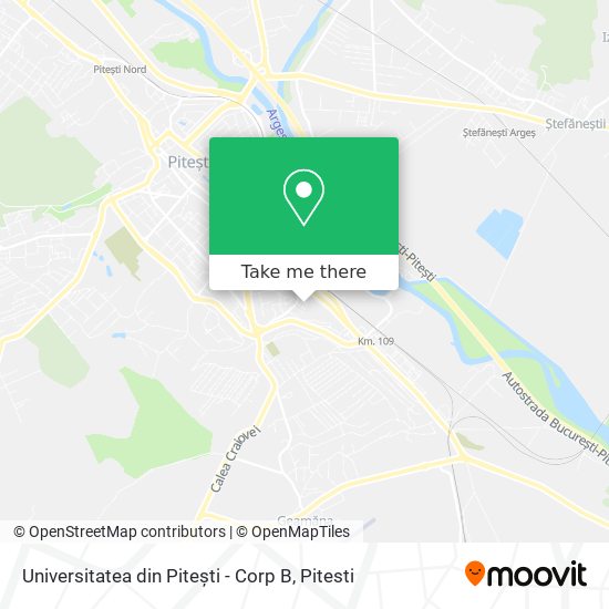 Universitatea din Pitești - Corp B map