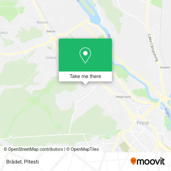 Brădet map