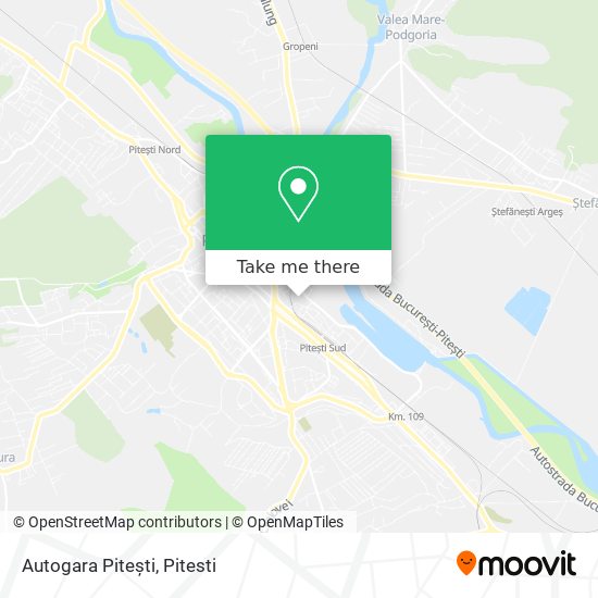 Autogara Pitești map