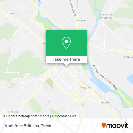 Vodafone Brătianu map