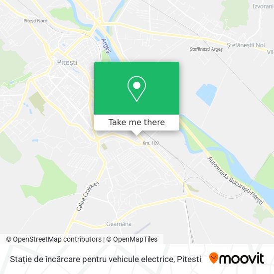 Stație de încărcare pentru vehicule electrice map