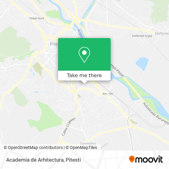 Academia de Arhitectura map