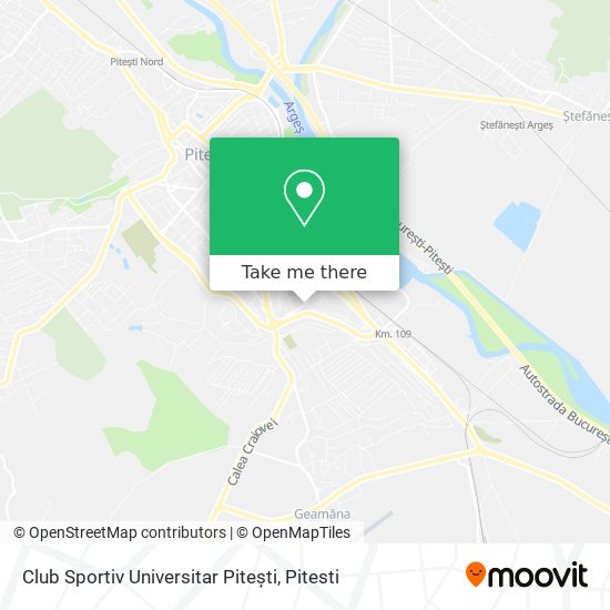 Club Sportiv Universitar Pitești map