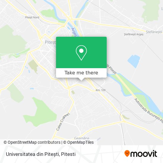 Universitatea din Pitești map