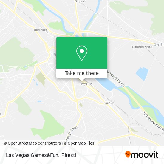 Las Vegas Games&Fun. map