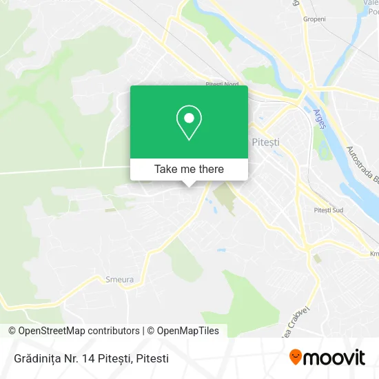 Grădinița Nr. 14 Pitești map