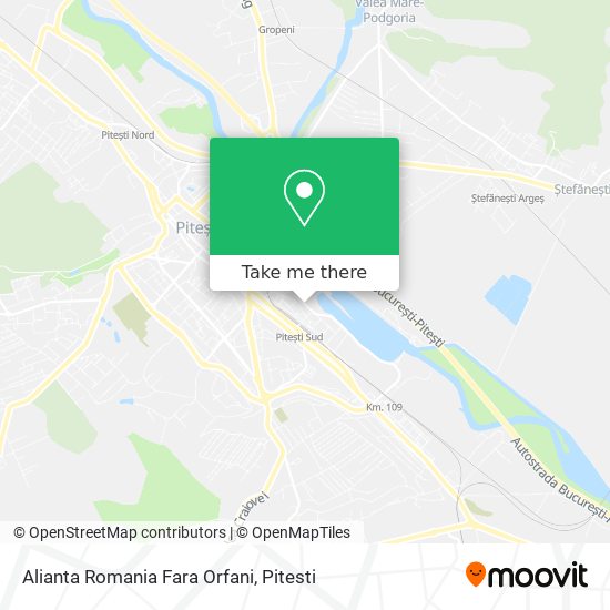 Alianta Romania Fara Orfani map