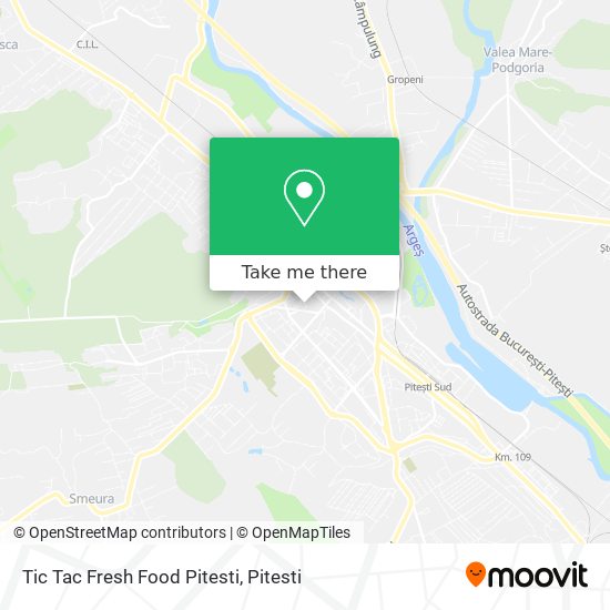 Tic Tac Fresh Food Pitesti map
