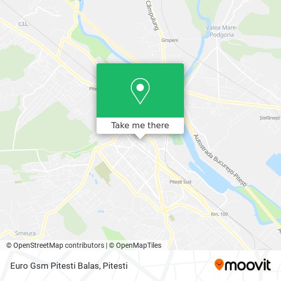 Euro Gsm Pitesti Balas map