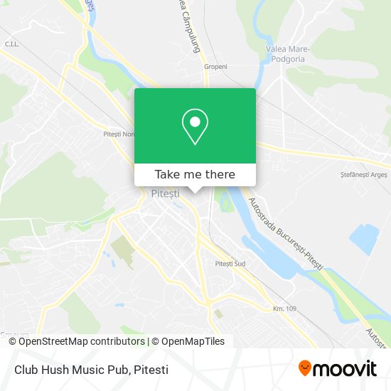 Club Hush Music Pub map