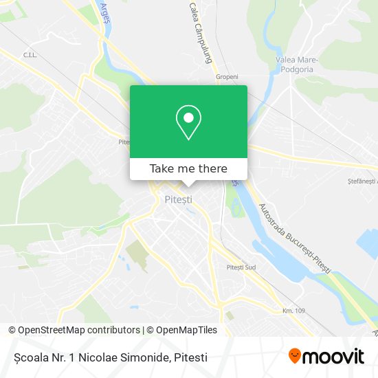 Școala Nr. 1 Nicolae Simonide map