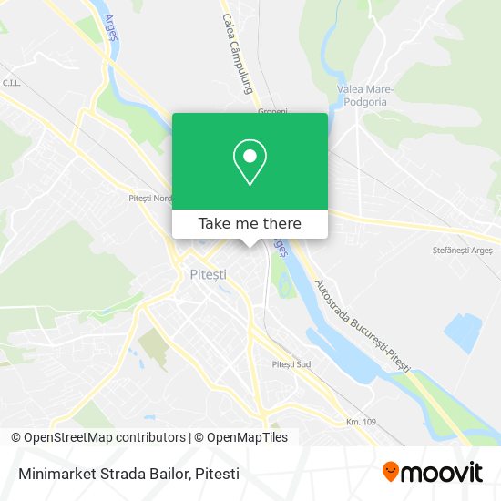 Minimarket Strada Bailor map