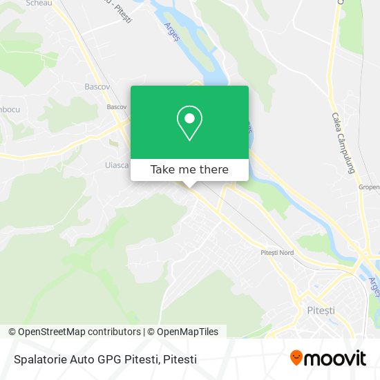 Spalatorie Auto GPG Pitesti map