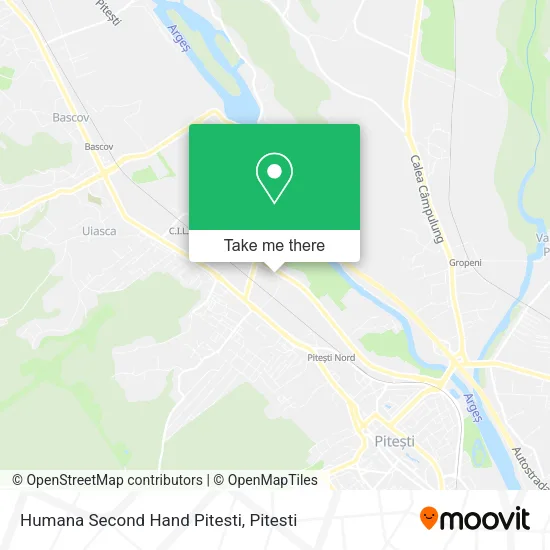 Humana Second Hand Pitesti map