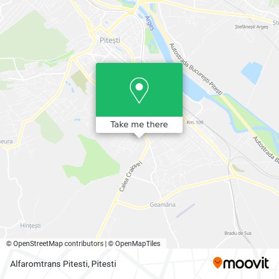 Alfaromtrans Pitesti map