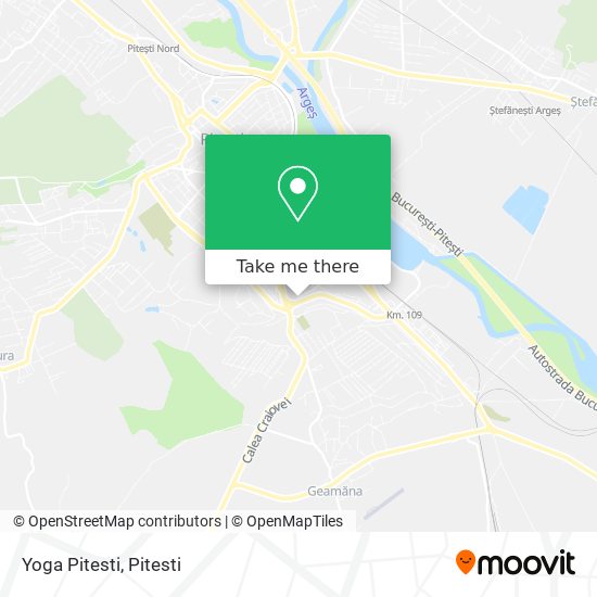 Yoga Pitesti map