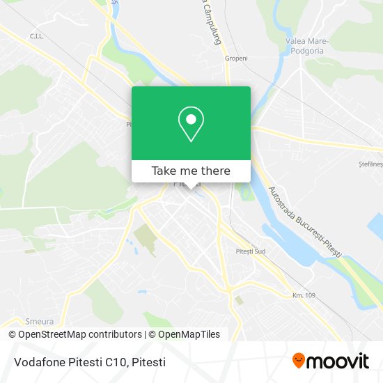 Vodafone Pitesti C10 map