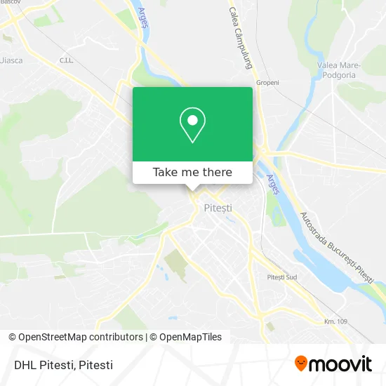 DHL Pitesti map