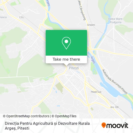 Direcția Pentru Agricultură și Dezvoltare Rurala Argeș map