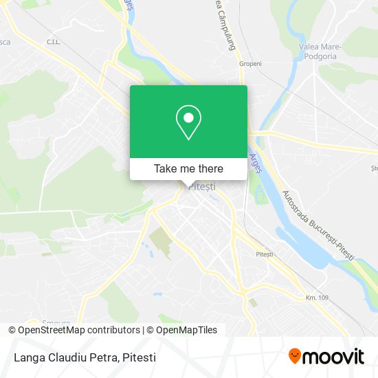 Langa Claudiu Petra map