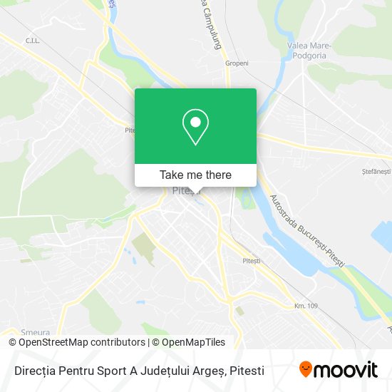 Direcția Pentru Sport A Județului Argeș map