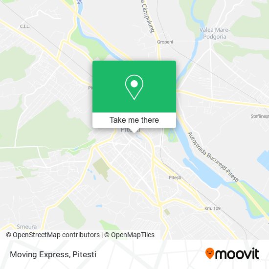Moving Express map