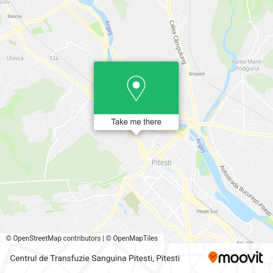 Centrul de Transfuzie Sanguina Pitesti map