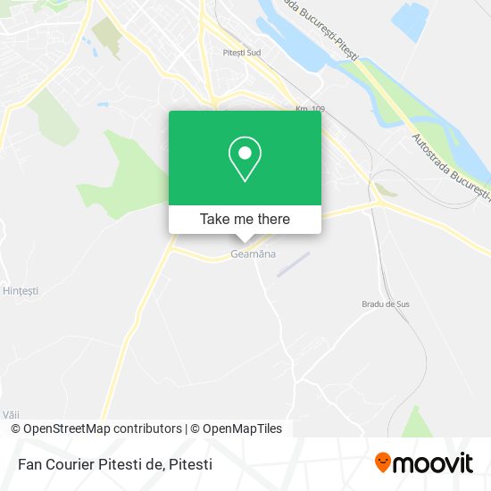 Fan Courier Pitesti de map