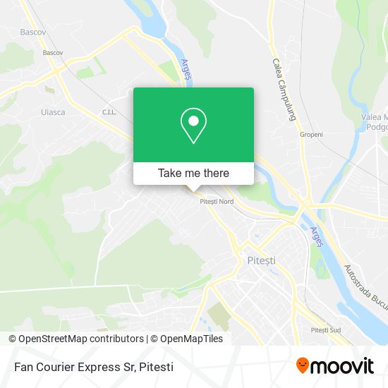 Fan Courier Express Sr map