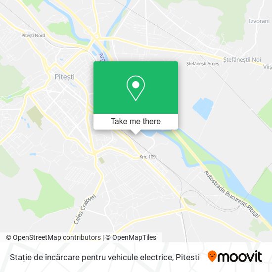 Stație de încărcare pentru vehicule electrice map