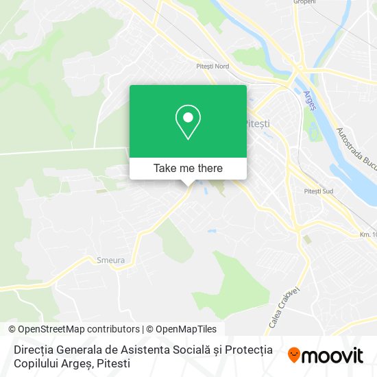 Direcția Generala de Asistenta Socială și Protecția Copilului Argeș map
