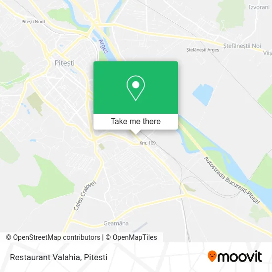 Restaurant Valahia map