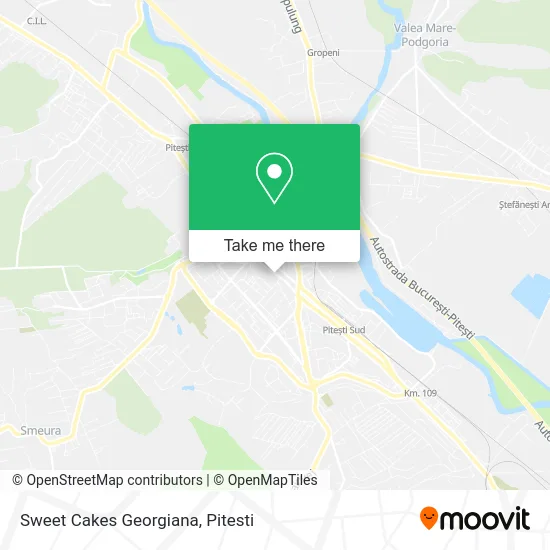 Sweet Cakes Georgiana map