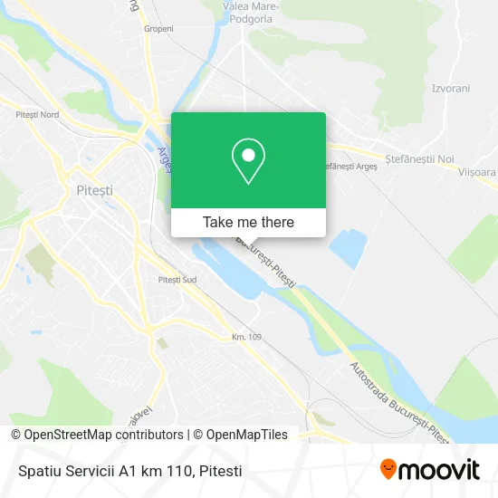Spatiu Servicii A1 km 110 map