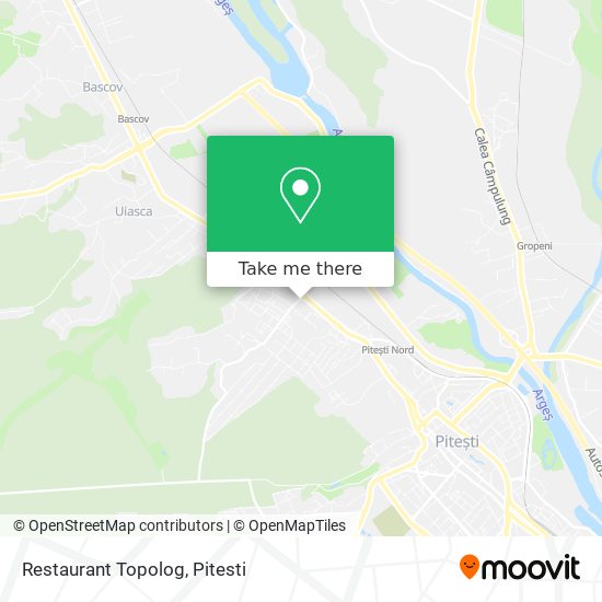 Restaurant Topolog map