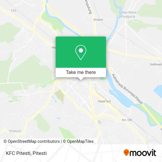 KFC Pitesti map