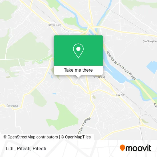 Lidl , Pitesti map