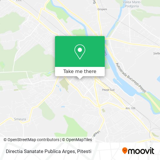 Directia Sanatate Publica Arges map