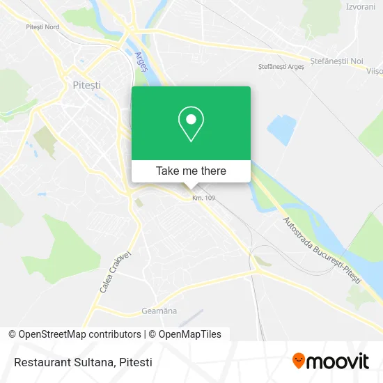 Restaurant Sultana map