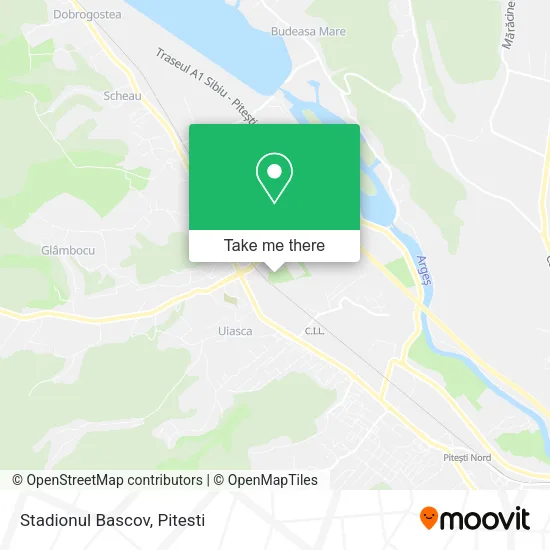 Stadionul Bascov map