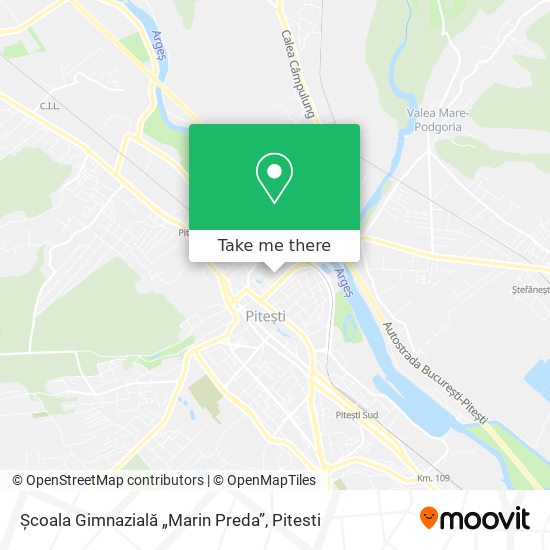 Școala Gimnazială „Marin Preda” map