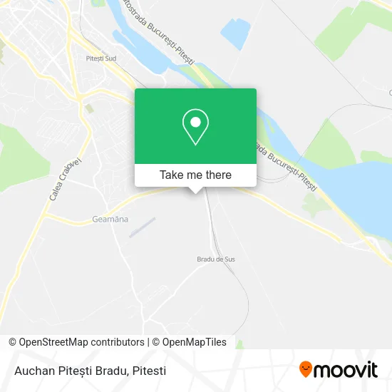 Auchan Pitești Bradu map