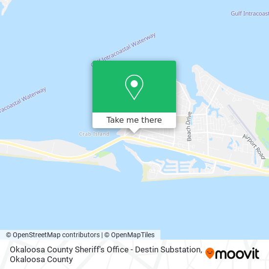Mapa de Okaloosa County Sheriff's Office - Destin Substation