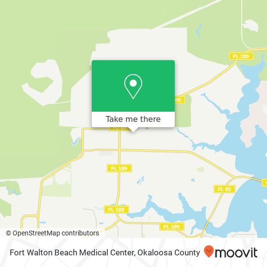 Mapa de Fort Walton Beach Medical Center