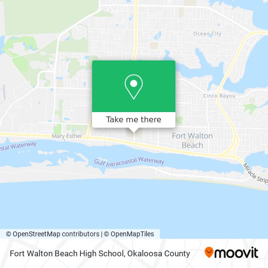 Fort Walton Beach High School map