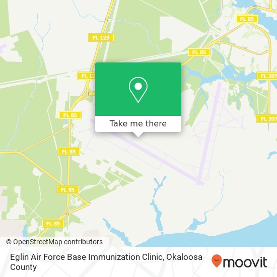 Eglin Air Force Base Immunization Clinic map