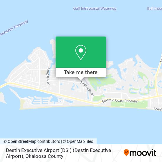 Destin Executive Airport (DSI) (Destin Executive Airport) map