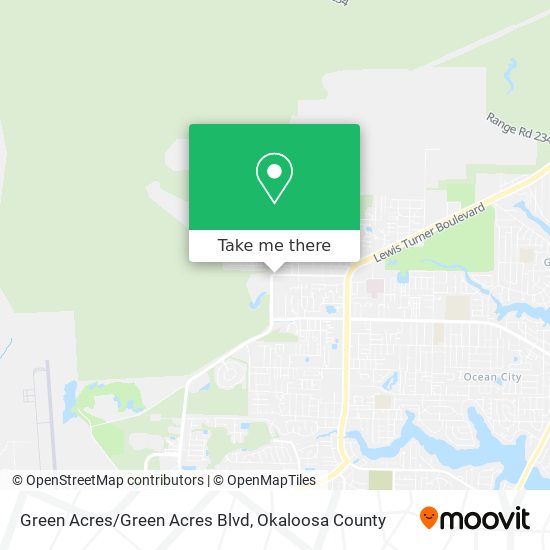 Mapa de Green Acres/Green Acres Blvd