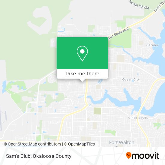 Sam's Club map