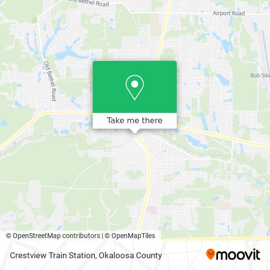 Crestview Train Station map